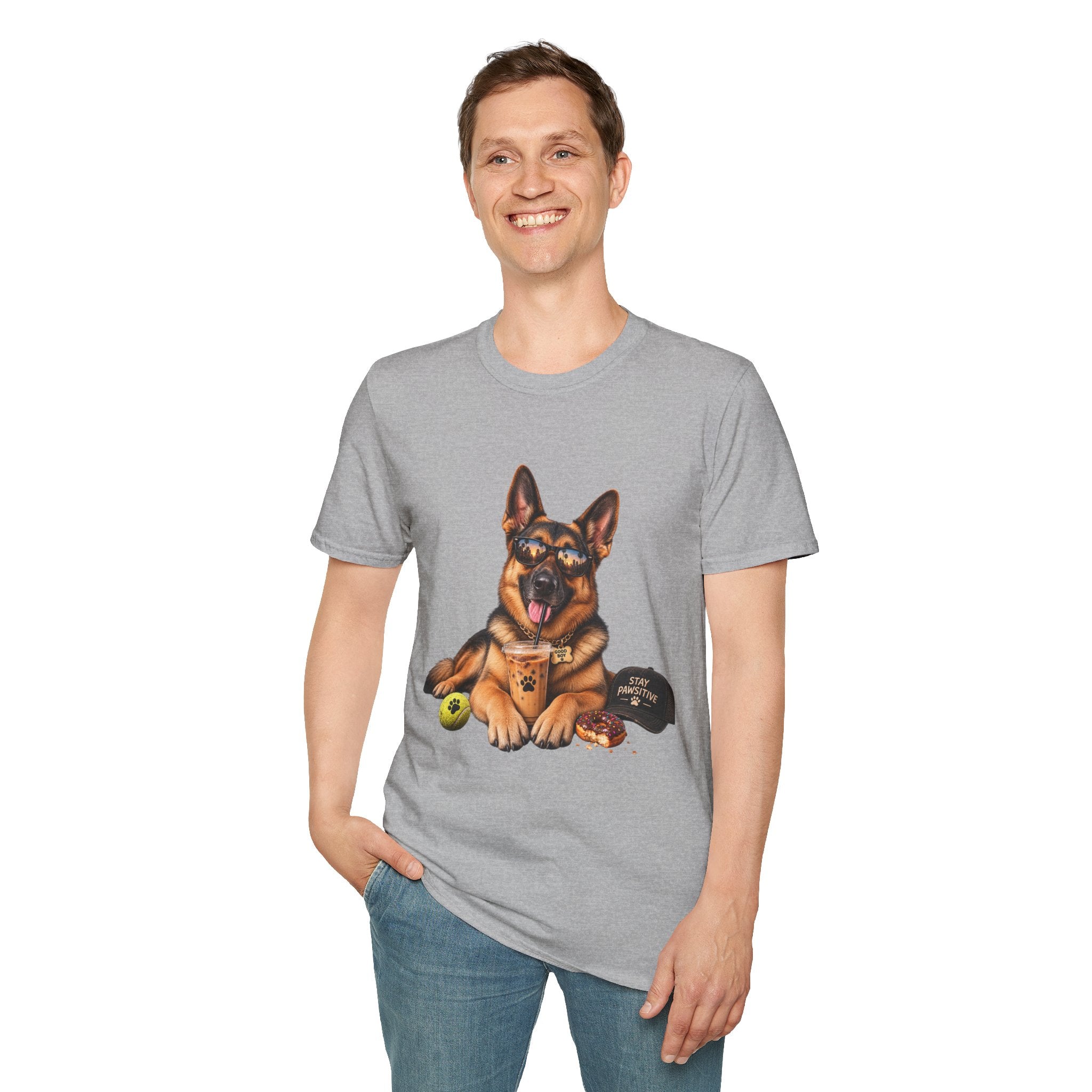 German Shepherd Portrait T-Shirt — Dog Lover Tee