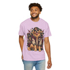 Golden Retriever Varsity T-Shirt — Retro Dog Jacket Design
