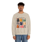 Cat Lady Sweatshirt — Cute Colorful Cats Crewneck for Cat Lovers