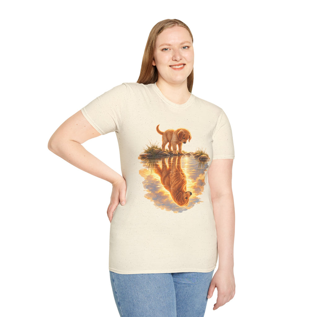Golden Retriever Puppy Reflection T-Shirt