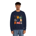 Cat Lady Sweatshirt — Cute Colorful Cats Crewneck for Cat Lovers