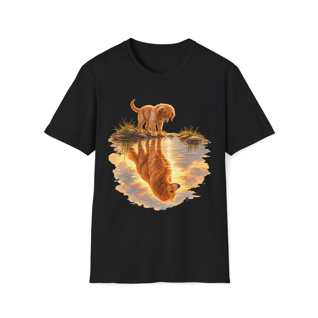 Golden Retriever Puppy Reflection T-Shirt