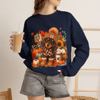 Fall Dachshund Sweatshirt – Cozy Pumpkin Patch Dog Crewneck (Hello Fall)