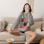 Cat Lady Sweatshirt — Cute Colorful Cats Crewneck for Cat Lovers