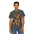 Golden Retriever Varsity T-Shirt — Retro Dog Jacket Design