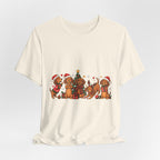 Christmas Dachshund Dogs T-Shirt — Festive Santa Hats & Tree Holiday Tee