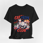 Cat Mom Club T-Shirt — Cute Illustrated Cats Graphic Tee for Cat Lovers