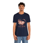Cat Mom Tee — Floral Heart Cat Mom Since Tee
