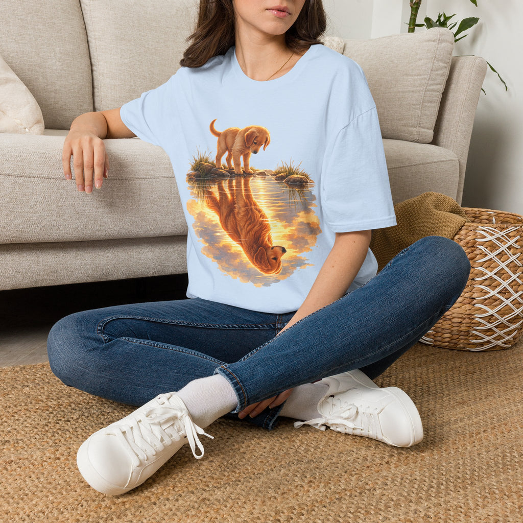 Golden Retriever Puppy Reflection T-Shirt