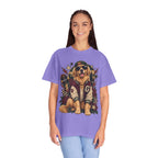 Golden Retriever Varsity T-Shirt — Retro Dog Jacket Design