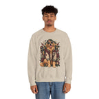 Golden Retriever Varsity Crewneck Sweatshirt — Retro Dog Lover Sweater