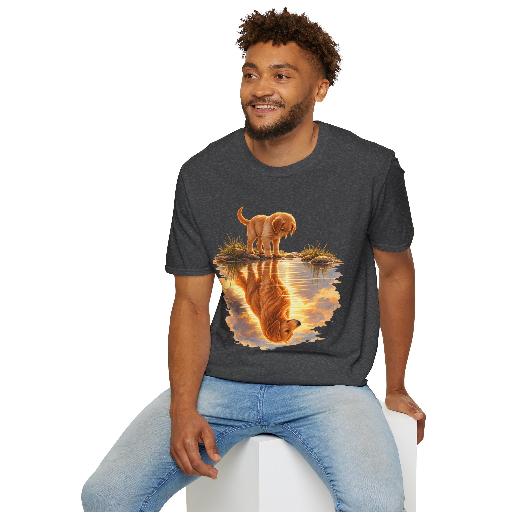 Golden Retriever Puppy Reflection T-Shirt