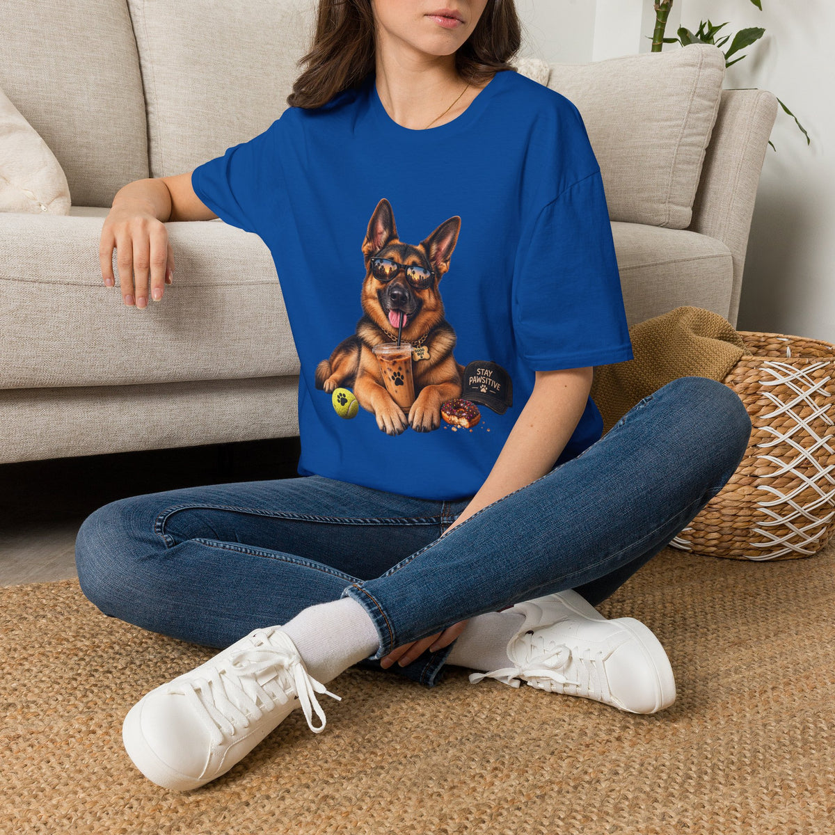 German Shepherd Portrait T-Shirt — Dog Lover Tee
