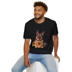 German Shepherd Portrait T-Shirt — Dog Lover Tee