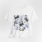 Space Cats Graphic Tee — Cute Cosmic Cat Illustration Shirt