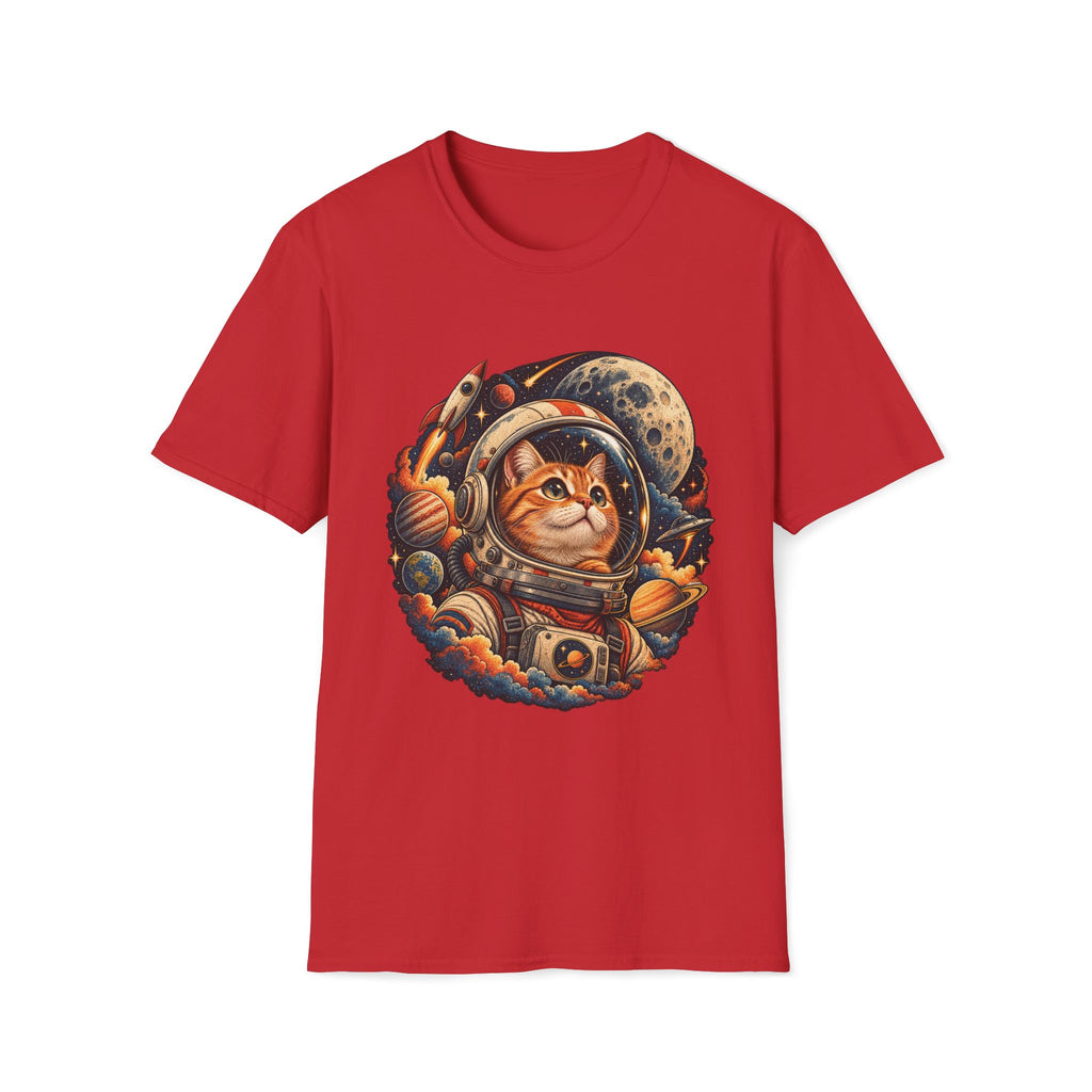 Astronaut Cat T-Shirt — Space Cat Graphic Tee for Cat Lovers
