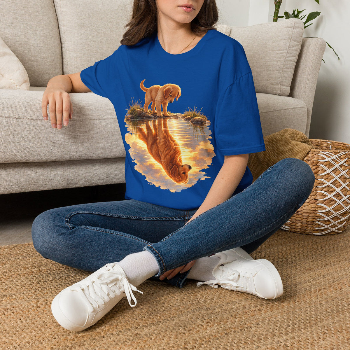 Golden Retriever Puppy Reflection T-Shirt