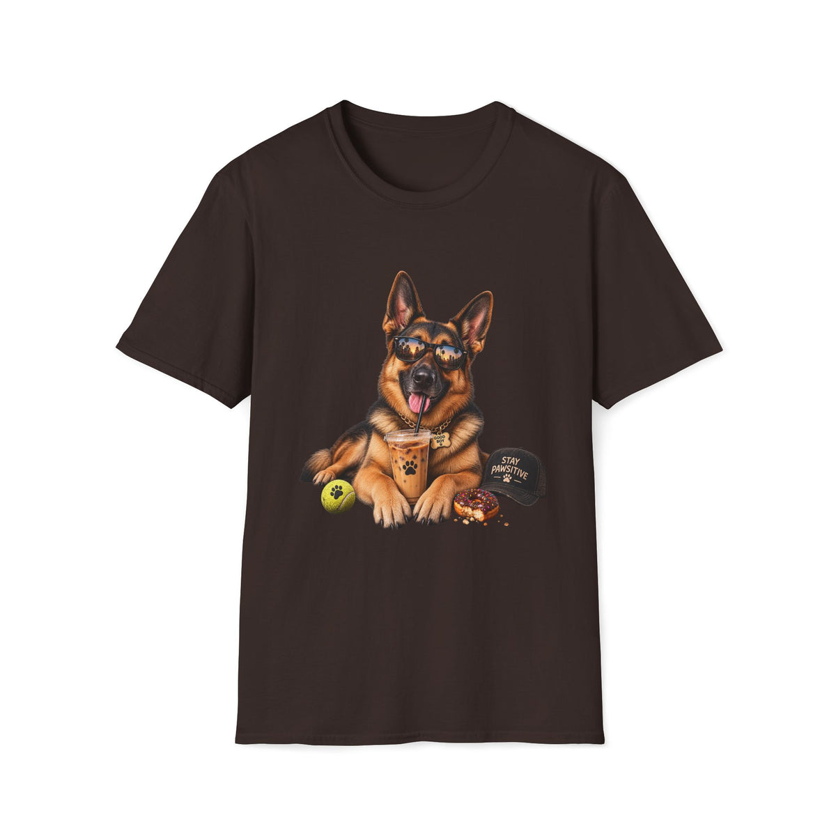German Shepherd Portrait T-Shirt — Dog Lover Tee