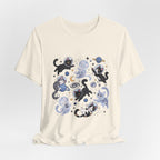 Space Cats Graphic Tee — Cute Cosmic Cat Illustration Shirt