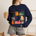 Cat Lady Sweatshirt — Cute Colorful Cats Crewneck for Cat Lovers