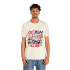 Cat Mom Club T-Shirt — Cute Illustrated Cats Graphic Tee for Cat Lovers
