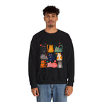 Cat Lady Sweatshirt — Cute Colorful Cats Crewneck for Cat Lovers