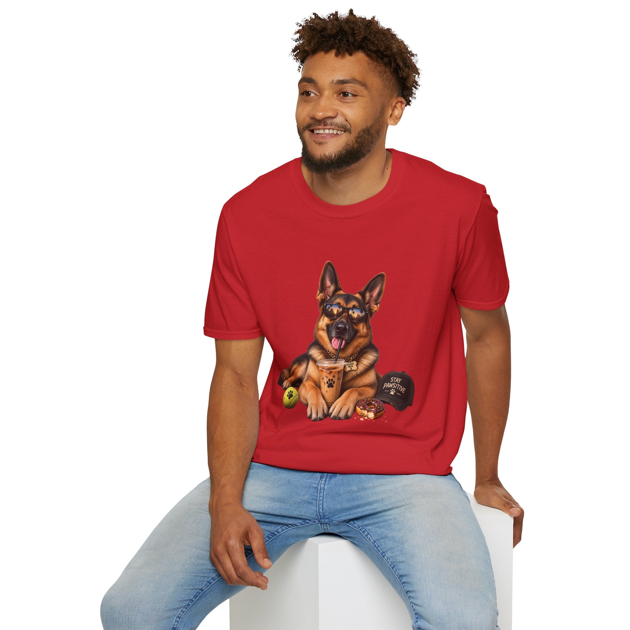 German Shepherd Portrait T-Shirt — Dog Lover Tee