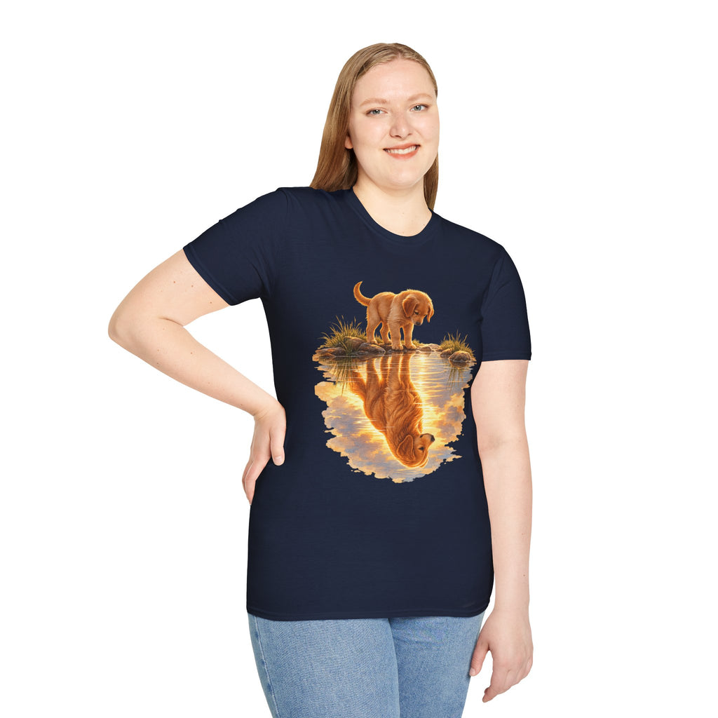 Golden Retriever Puppy Reflection T-Shirt