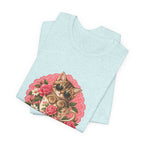 Alpha Male Cat Tee — Retro Floral Cat Graphic T-Shirt