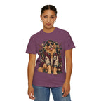 Golden Retriever Varsity T-Shirt — Retro Dog Jacket Design