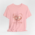 Cat Mom Tee — Floral Heart Cat Mom Since Tee