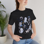 Space Cats Graphic Tee — Cute Cosmic Cat Illustration Shirt