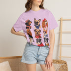 Dog Portraits T-Shirt — Vintage Bandana Puppy Faces Tee