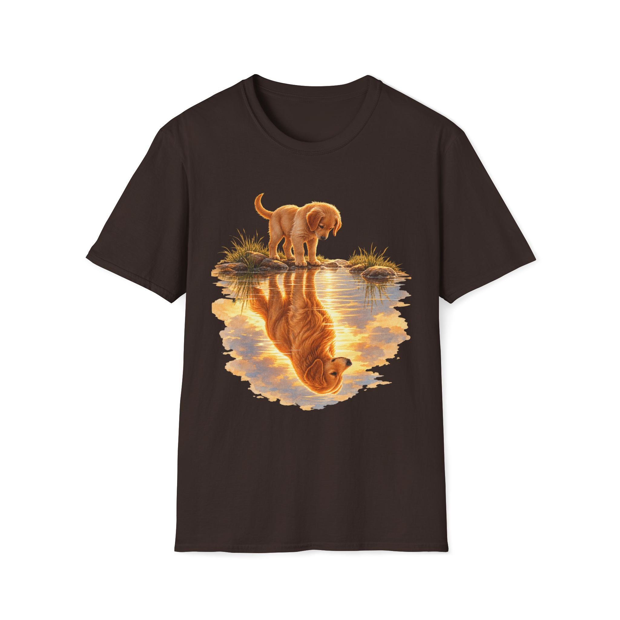 Golden Retriever Puppy Reflection T-Shirt