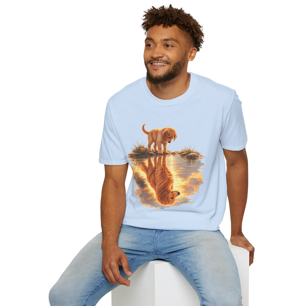 Golden Retriever Puppy Reflection T-Shirt