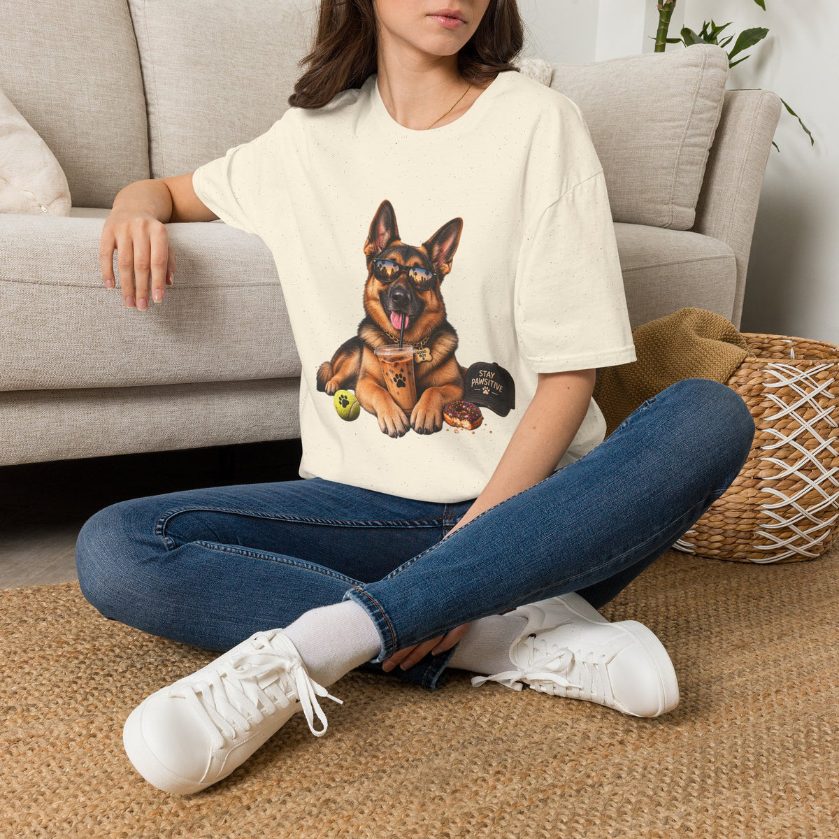 German Shepherd Portrait T-Shirt — Dog Lover Tee