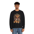 Golden Retriever Varsity Crewneck Sweatshirt — Retro Dog Lover Sweater