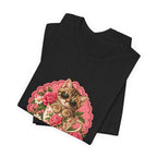 Alpha Male Cat Tee — Retro Floral Cat Graphic T-Shirt