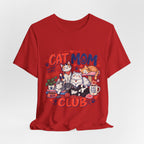 Cat Mom Club T-Shirt — Cute Illustrated Cats Graphic Tee for Cat Lovers