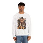 Golden Retriever Varsity Crewneck Sweatshirt — Retro Dog Lover Sweater