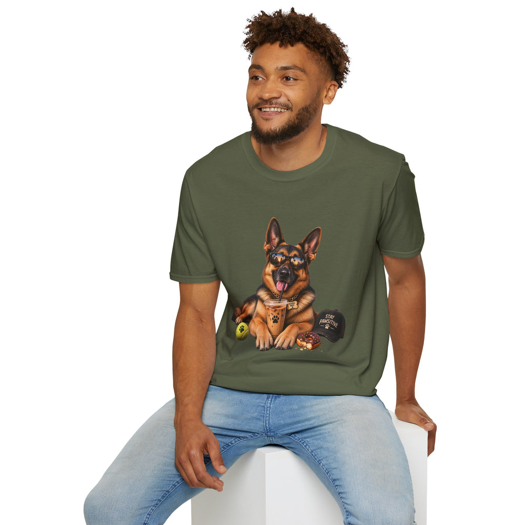 German Shepherd Portrait T-Shirt — Dog Lover Tee