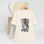 Sad Kitten Illustration T-Shirt — Cute Grayscale Cat Art Tee
