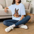 German Shepherd Portrait T-Shirt — Dog Lover Tee