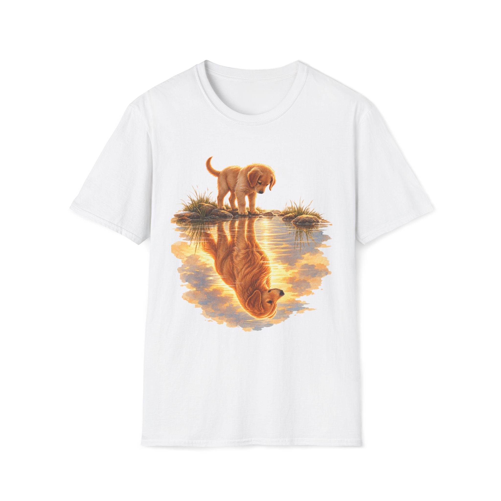 Golden Retriever Puppy Reflection T-Shirt