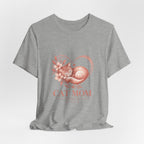 Cat Mom Tee — Floral Heart Cat Mom Since Tee