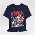 USA Soccer Snoopy T‑Shirt – Patriotic Kids & Fans Soccer Tee