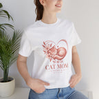 Cat Mom Tee — Floral Heart Cat Mom Since Tee