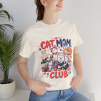 Cat Mom Club T-Shirt — Cute Illustrated Cats Graphic Tee for Cat Lovers