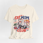 Cat Mom Club T-Shirt — Cute Illustrated Cats Graphic Tee for Cat Lovers