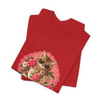 Alpha Male Cat Tee — Retro Floral Cat Graphic T-Shirt